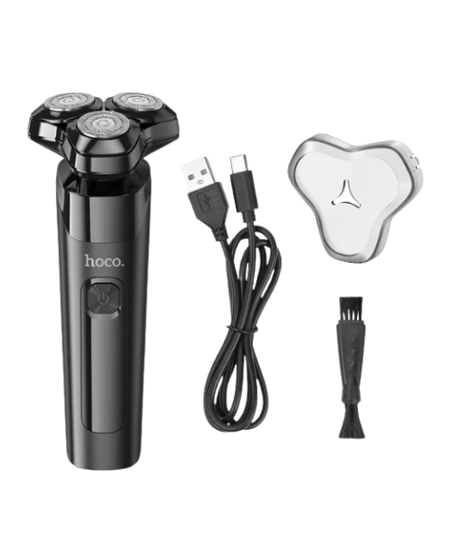 HOCO THREE BLADE ELECTRIC SHAVER HP32 PRETO (BLACK) HOCO THREE BLADE ELECTRIC SHAVER HP32 BLACK 3