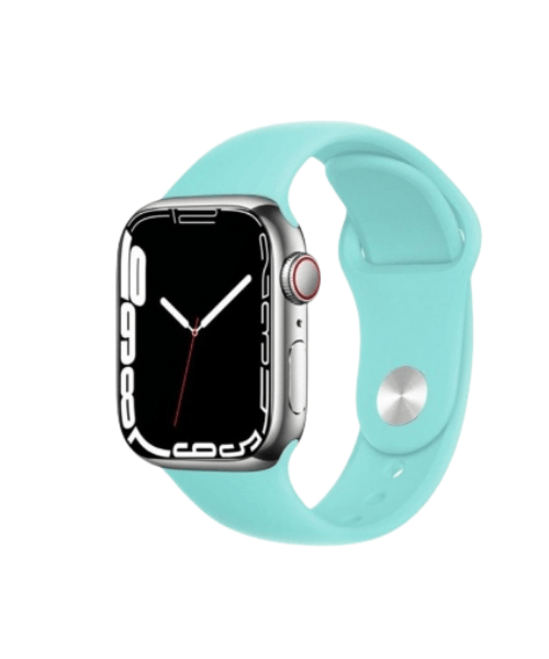 BRACELETE SILICONE P/ APPLE WATCH 38MM/40MM/41MM AZUL TURQUESA (TURQUOISE)