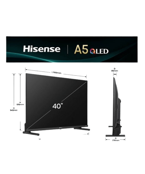 TV HISENSE 40A5Q (QLED-FULL HD-SMARTV- 40´´102CM) TV HISENSE 3