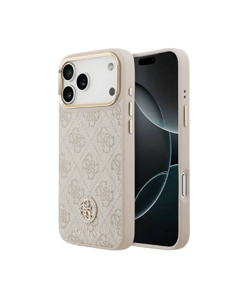CAPA GUESS IPHONE 17 PRO MAX COM LOGO CIRCULAR 4G