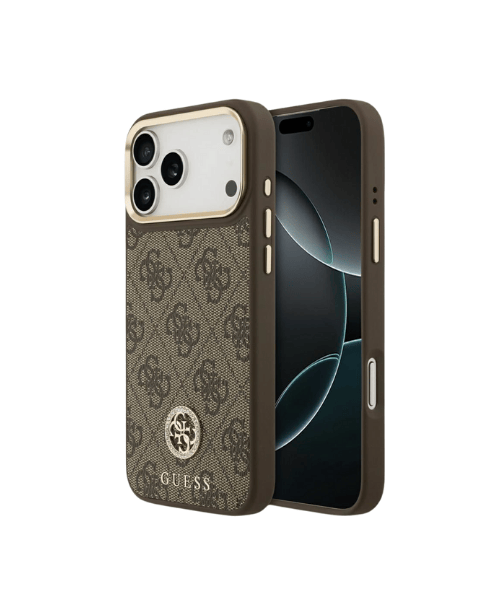 CAPA GUESS IPHONE 17 PRO MAX COM LOGO CIRCULAR 4G