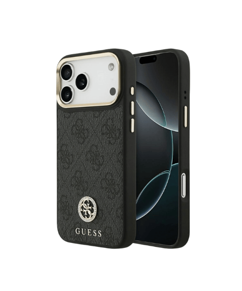 CAPA GUESS IPHONE 17 PRO MAX COM LOGO CIRCULAR 4G
