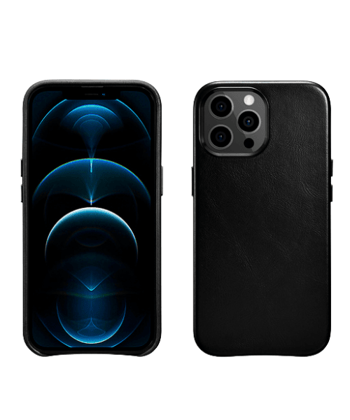 CAPA LEATHER CASE IPHONE 13 PRO MAX PRETO (BLACK) CAPA LEATHER CASE IPHONE 13 PRO MAX 2