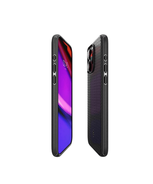 CAPA SPIGEN LIQUID AIR IPHONE 14 PLUS 6.7' PRETO (BLACK) CAPA SPIGEN MAG ARMOR IPHONE 15 PRO MAX PRETO 3 1